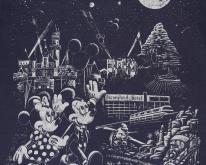  Mickey Mouse Disneyland Space Navy Blue 