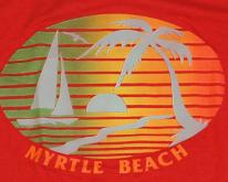  1980s Myrtle Beach Red Tank Top 