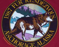 1987 Anchorage Alaska Wolf Fur Rendezvous