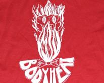  1980s BODY HEAT Fire Soft Thin Red 