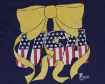  USA Yellow Ribbon Navy Blue Soft Thin 