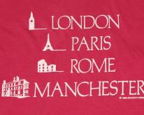 1980s Pink London Paris Rome Manchester Europe Thin 