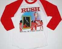  1981 RUSH Moving Pictures Raglan Tour  80s