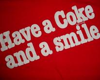  Have a Coke and a Smile  coca cola Run 1981 S