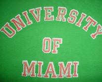  University of Miami  1980s SOFT! M/S