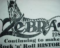  Zebra  1980 Jersey Rock History M/L