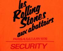 ROLLING STONES1976 ORIGINAL PARIS CONCERT TEE