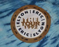  90s 1992 Elton John Eric Clapton  Tie-Dye M-L