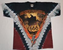  90s  Highway to Hell AC DC Tie Dye All Over L