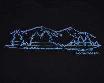  80s 90s Montana  Neon Tubing Mountains XL