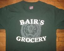 Bair's Grocery  with a ferocious bear on it