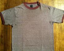  1980's heather brown blank ringer 