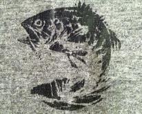  1980's fish sleeveless heather grey 