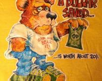  1970's broke bear iron-on 