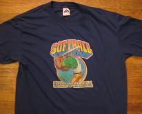  1980's softball iron-on , soft and thin, L-XL