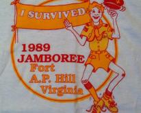  1989 Boy Scout camping jamboree 