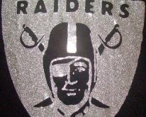 1970's Oakland Raiders iron on raider logo M 