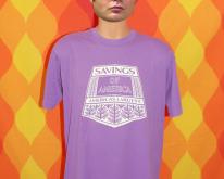  SAVINGS of america bank purple soft  80s