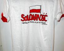  80s 50/50 Poland Solidarity Ringer 