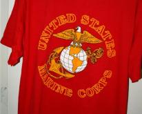  90s US Marine Corps Raised Letter Print 