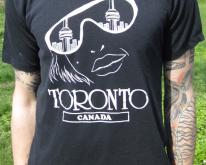  Toronto Canada Skyline in Lady's Face 