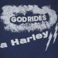 vintage 70s GOD RIDES A HARLEY T-SHIRT Davidson