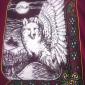 Vintage 1986 Flying Wolf 90s winged celtic fantasy t-shirt