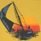 Vintage 1980s Port St Lucie Florida Sailboat Sunset T-Shirt