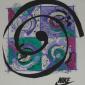  1990s NIKE Abstract White Grey Tag 