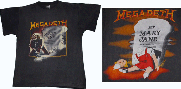vintage megadeth mary t-shirt