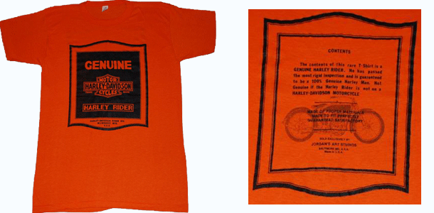 genuine harley rider t-shirt