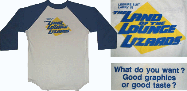 leisure suit larry t-shirt
