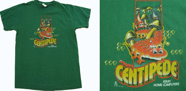 vintage centipede video game t-shirt