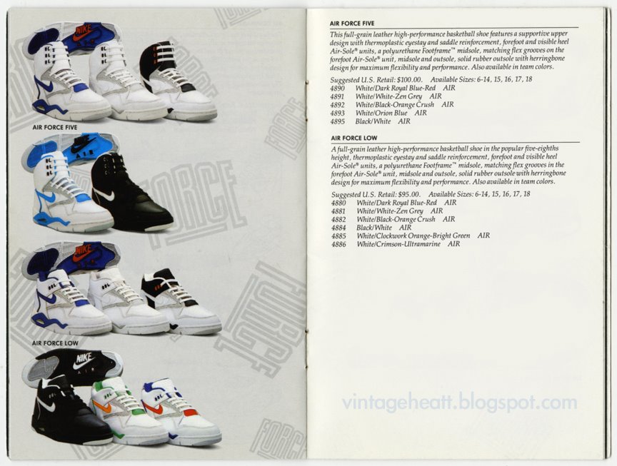 Vintage Nike Basketball Spring 1991 Catalog