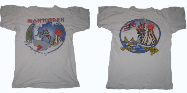 vintage iron maiden hawaii shirt
