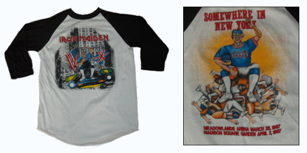vintage iron maiden new york shirt