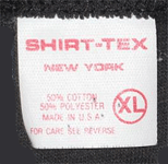 Shirt-Tex New York t-shirt brand tag