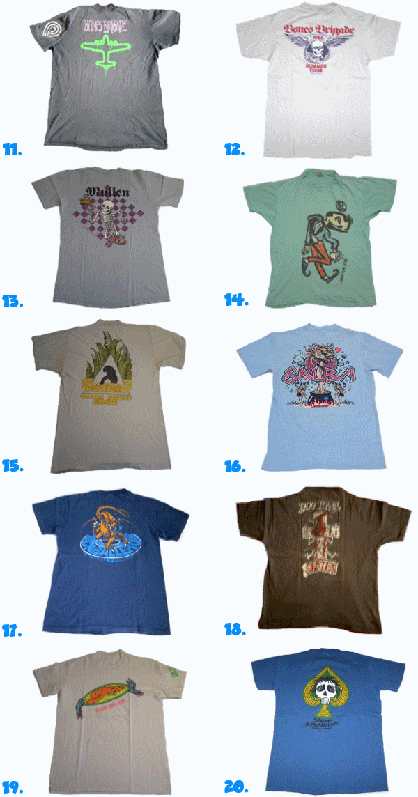 vintage skateboard t-shirts
