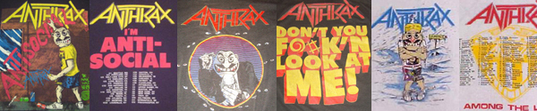 vintage anthrax t-shirts