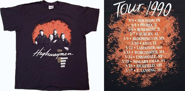 vintage the highwaymen t-shirt