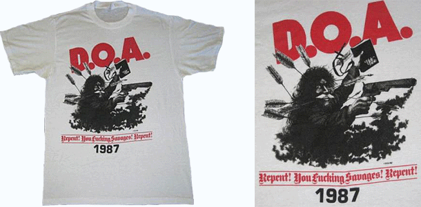 vintage d.o.a. t-shirt