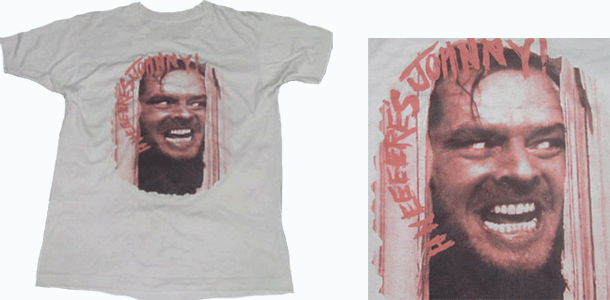 vintage the shining t-shirt jack nicholson