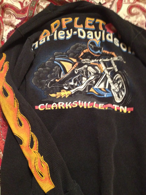 Vintage 70s? 80s? Thermal Harley  Davidson shirt