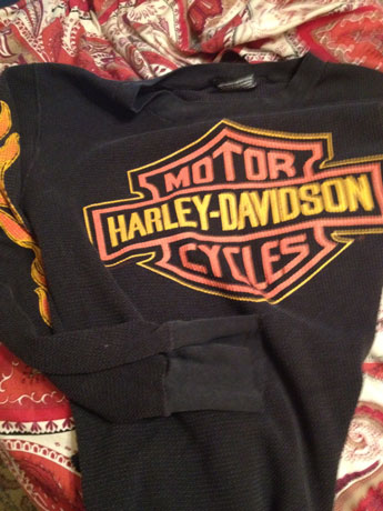 Vintage 70s? 80s? Thermal Harley  Davidson shirt