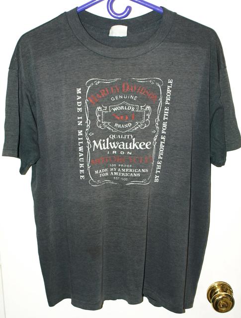 80s Harley Davidson Jack Daniels Style T-shirt