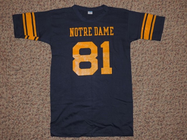 ~70s Champion Notre Dame Bookstore Jersey Shirt/Tee