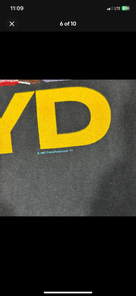 1987 Pink Floyd Tour Tee LEGIT check