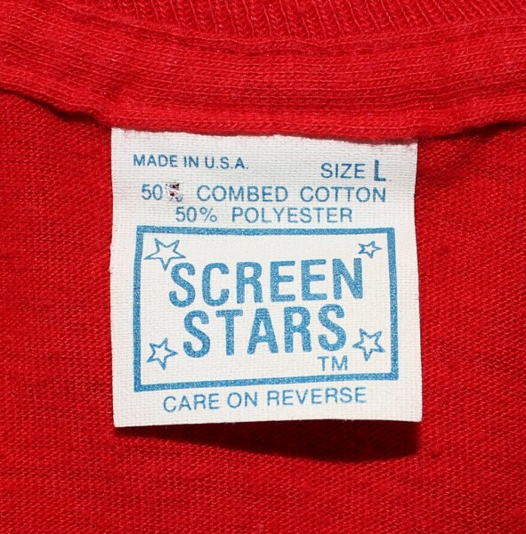 ESPN early Screen Stars tag red t-shirt
