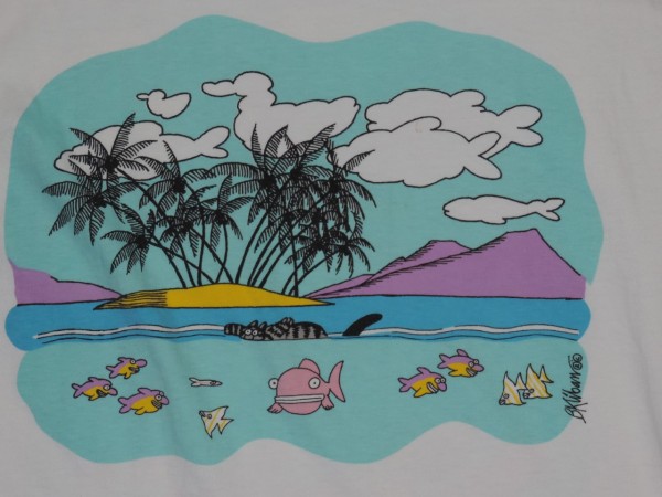 Crazy Shirt Kliban Cat Hawaii