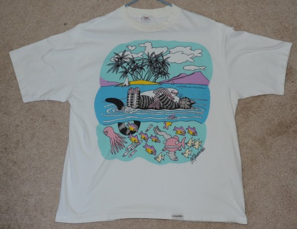 Crazy Shirt Kliban Cat Hawaii